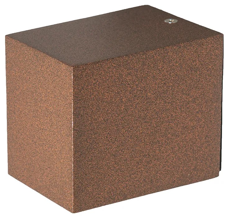 Candeeiro de parede inteligente castanho ferrugem IP44 com Wi-Fi GU10 - Baleno