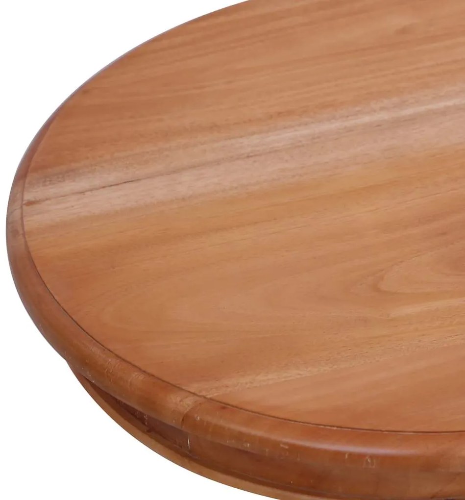 Mesa de apoio 50x50x65 cm madeira de mogno maciça cor natural