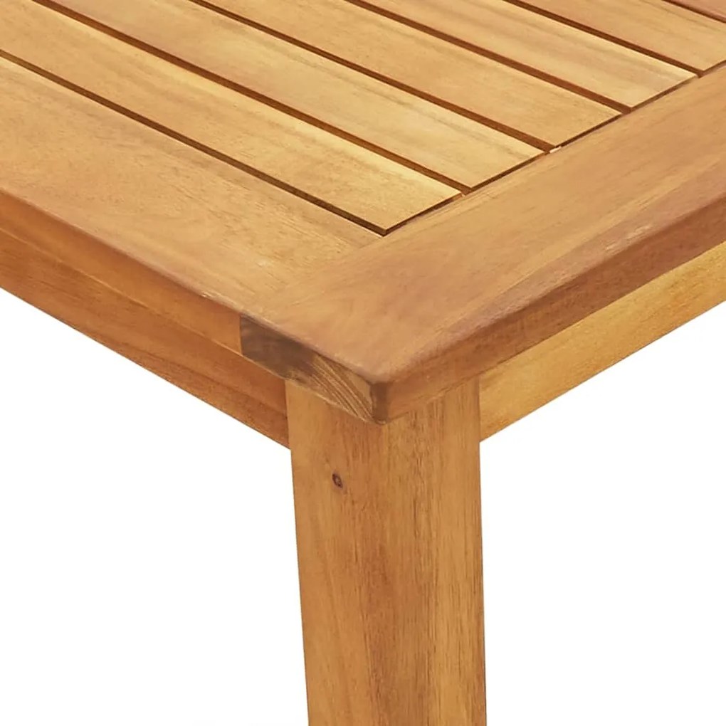 3 pcs conjunto de jantar para jardim madeira de acácia maciça