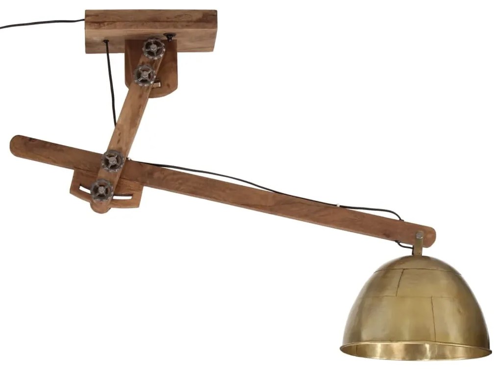 Candeeiro de teto 25 W 105x30x65-108 cm E27 bronze antigo