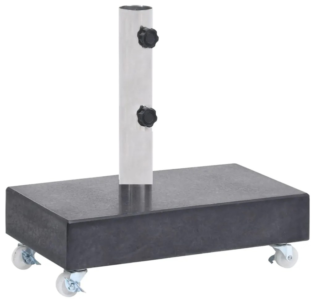 Base para guarda-sol 45x25x8 cm granito preto