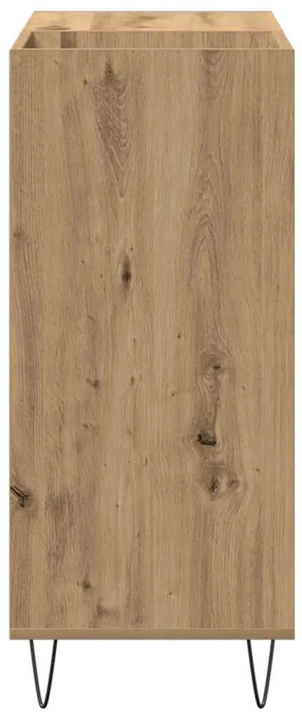 Armário para Gravação vidaXL Preto Carvalho 84,5x38x89 cm Madeira Enge