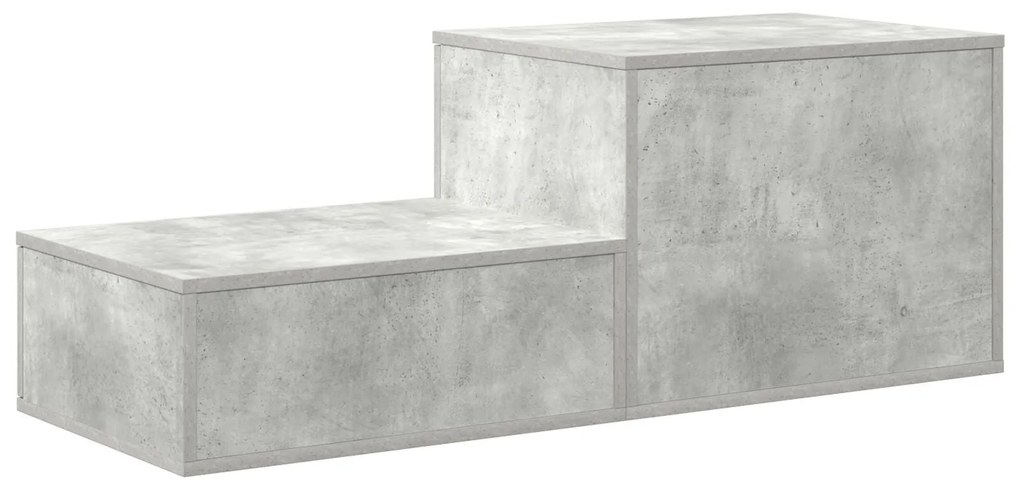 Armário de Armazenamento vidaXL Cinza Concreto 127x41x40 cm Madeira En