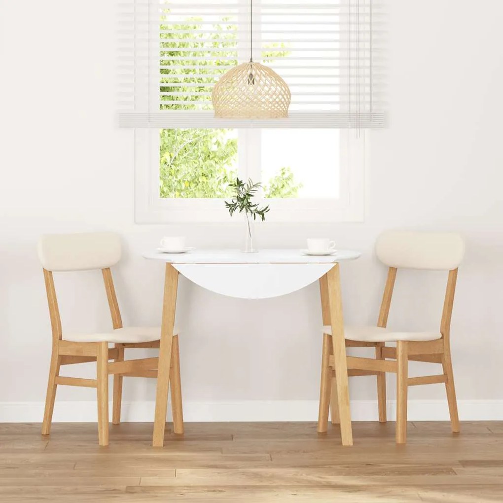 Cadeiras de jantar com almofadões 2 pcs madeira maciça