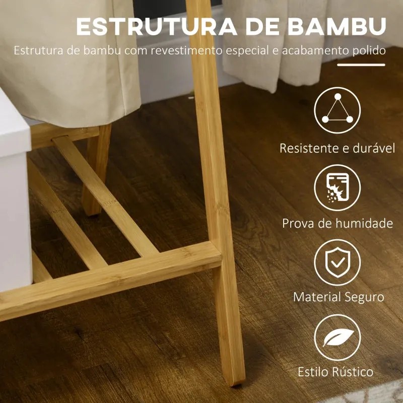 Conjunto Hold On em Bambú - Cabide e Sapateira - Design Natura