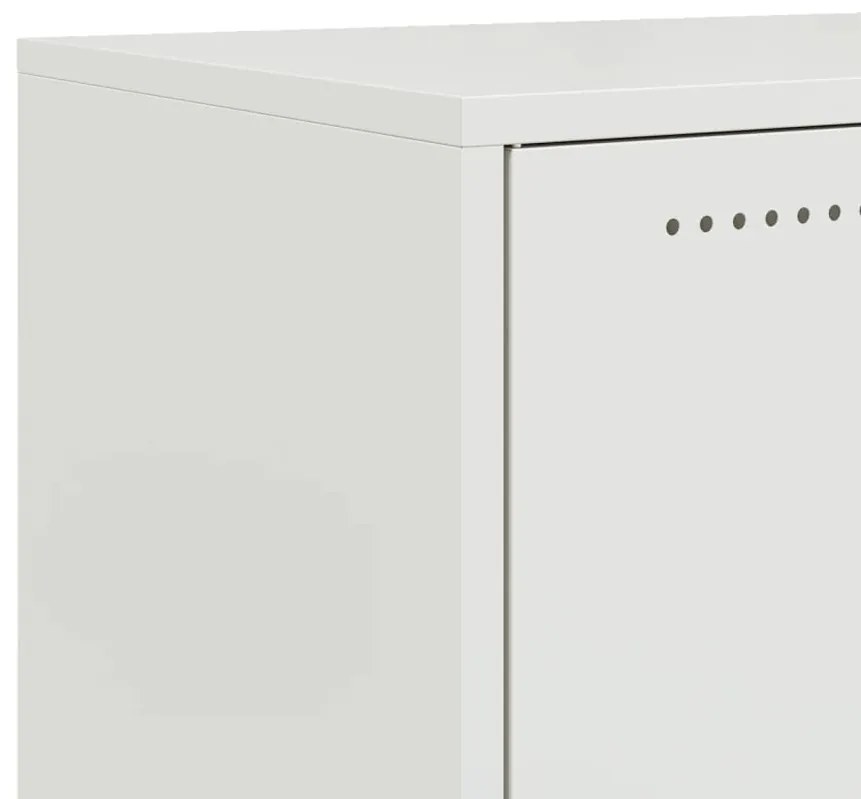 Móvel de TV 68x39x43,5 cm aço branco
