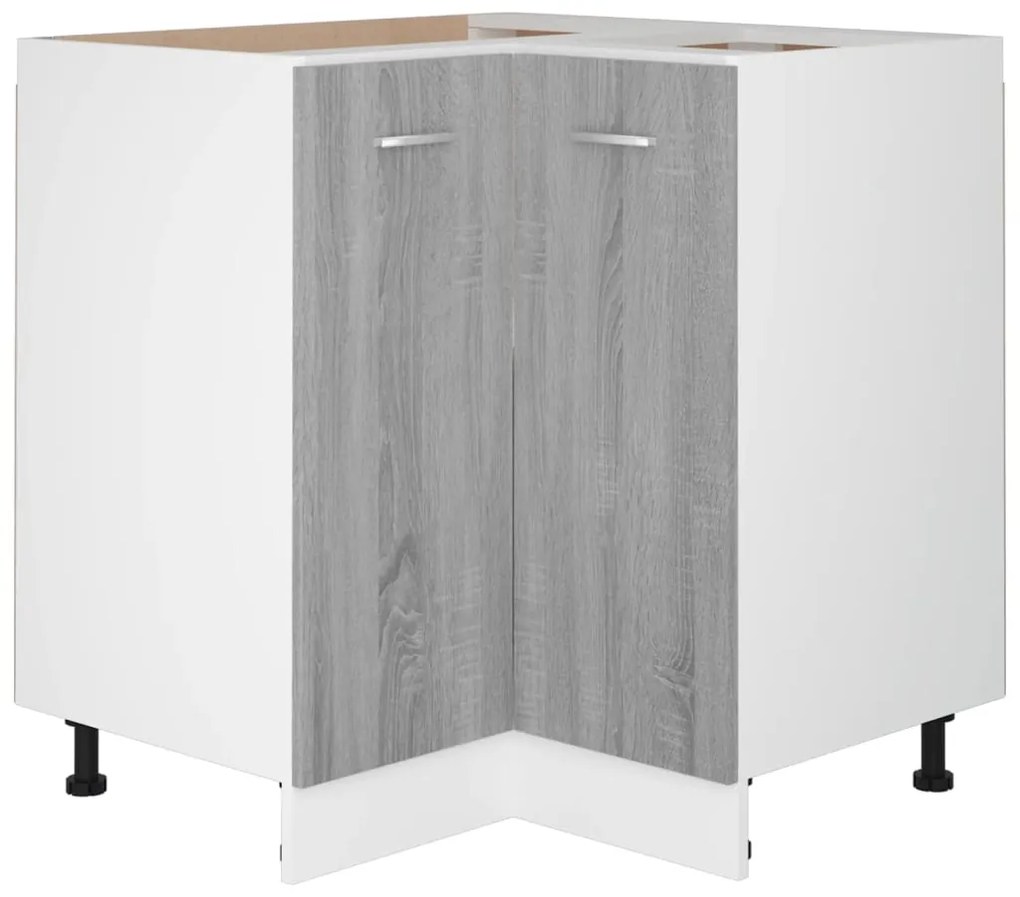 Armário cozinha “Lyon” 75,5x75,5x81,5cm sonoma cinza