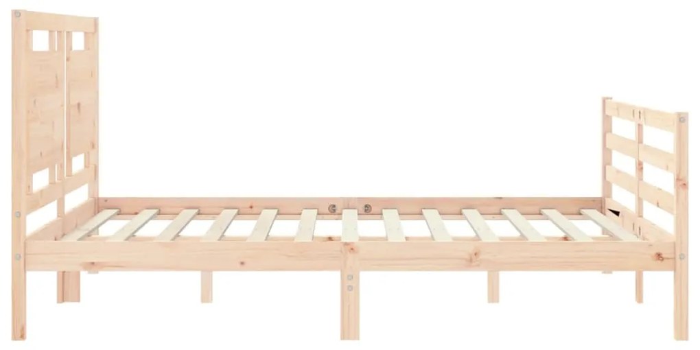 Estrutura de cama King Size com cabeceira madeira maciça