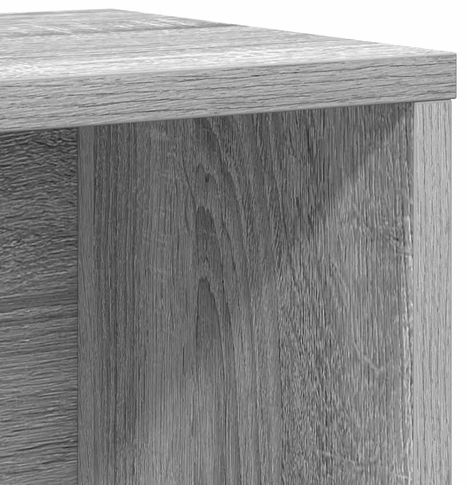 Estante 60x24x76,5 cm derivados de madeira cinzento sonoma