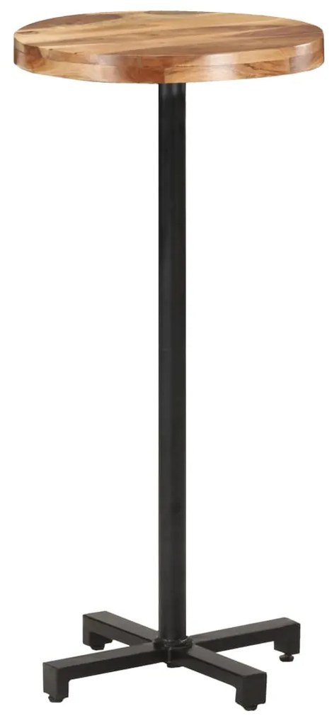 320283 vidaXL Mesa de bar redonda Ø50x110 cm madeira de acácia maciça