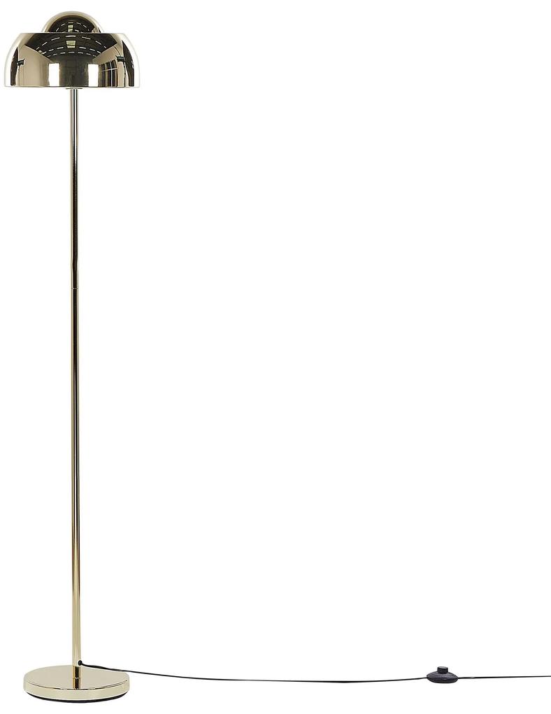 Candeeiro de pé em metal dourado 148 cm SENETTE Beliani