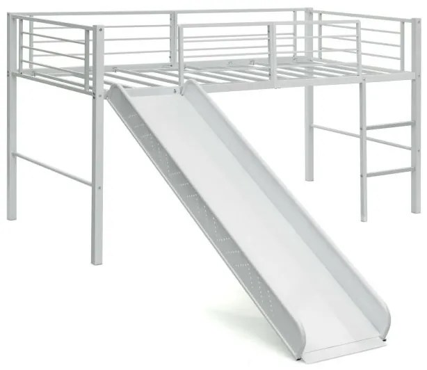 Mesa de cabeceira de bambu de 3 níveis com gaveta e prateleira de ripas, mesa lateral natural