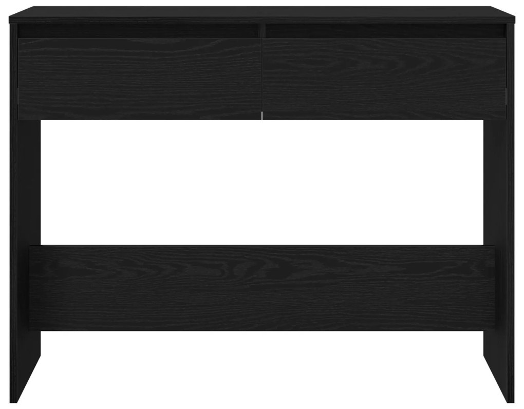 Mesa Console de Carvalho Preto vidaXL - 100x35x76.5 cm - Madeira de en