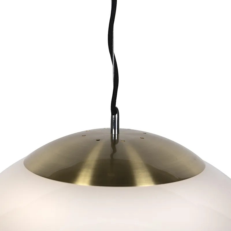 LED Candeeiro suspenso inteligente escandinavo vidro opalino 50 cm incl. Wifi A60 - Ball 50