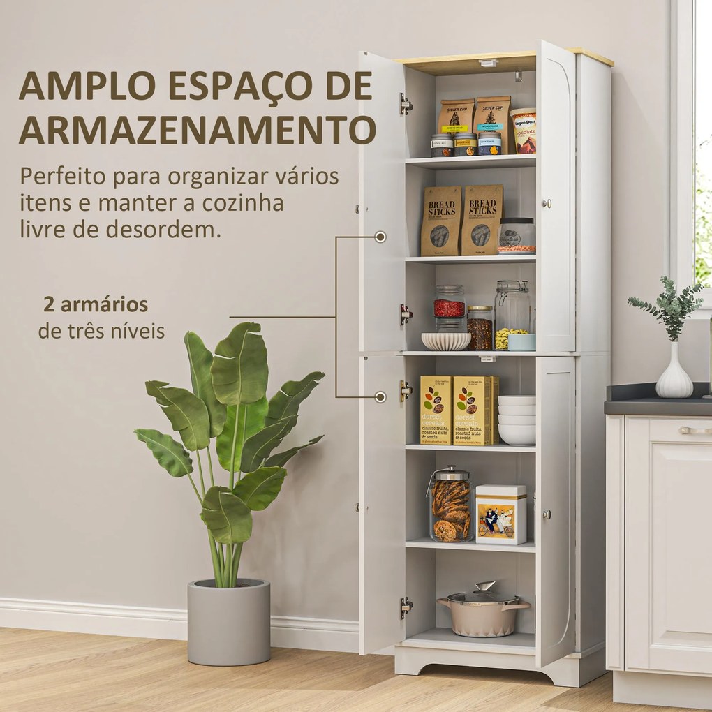 Armário Moderno – Modelo Trani – 60x30x183 – Armazenamento Vertical –