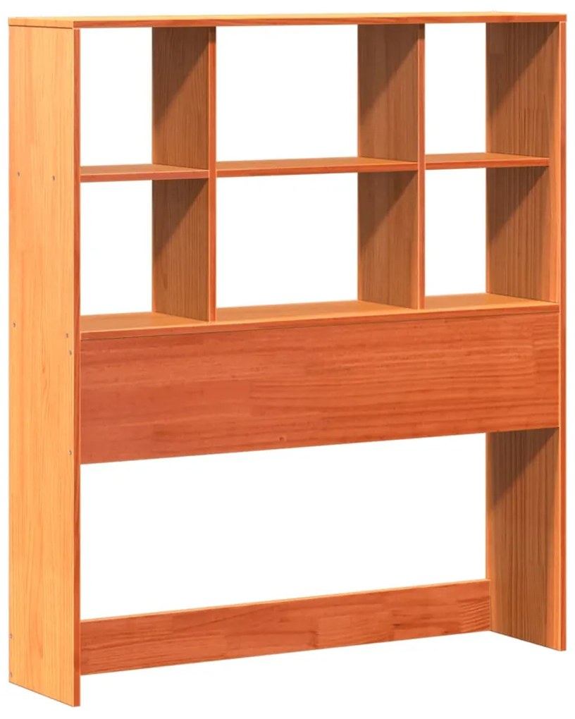 Cabeceira com arrumação 90 cm pinho maciço castanho-mel