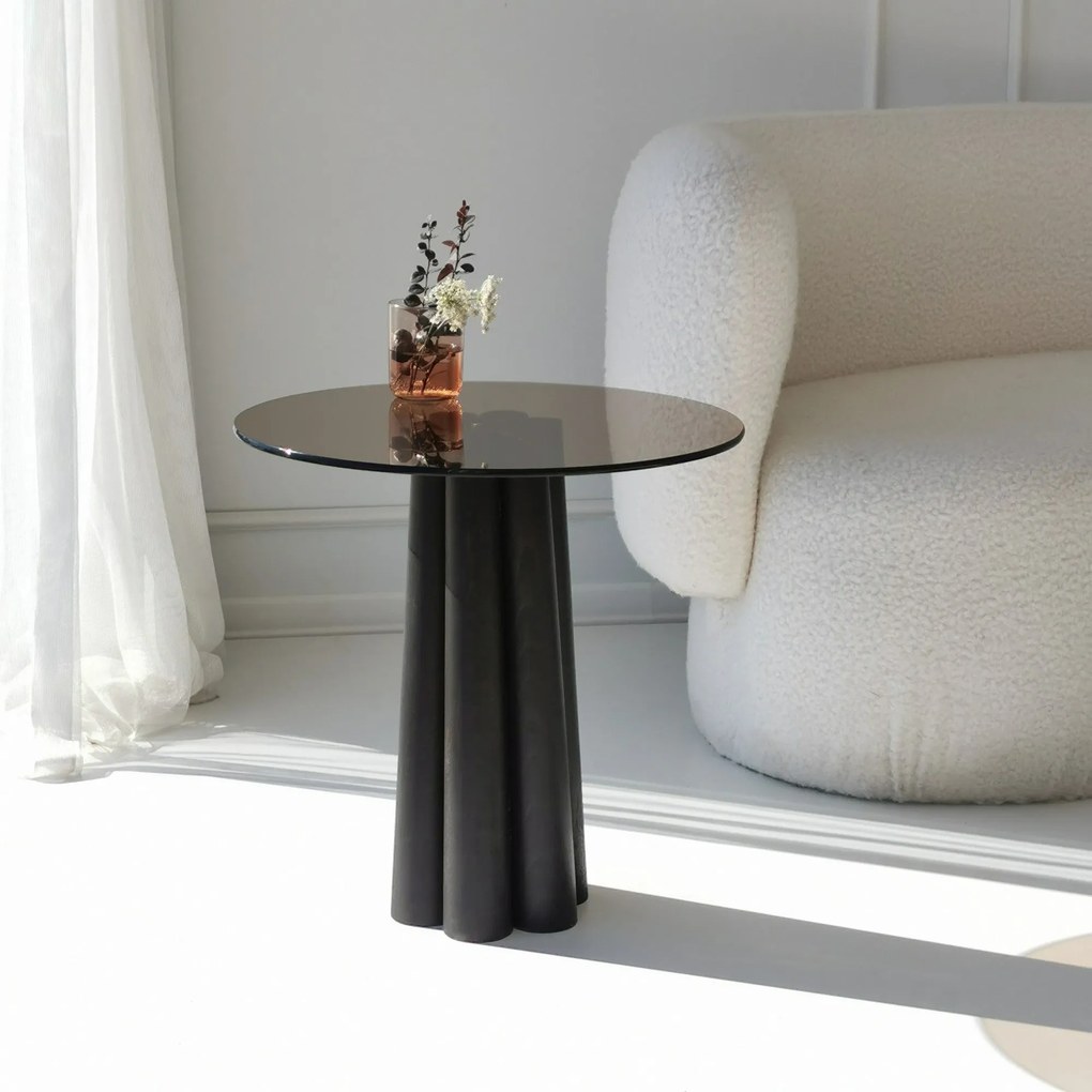 Mesa de Centro Thales – Preto Bronze – 50x50x50 cm