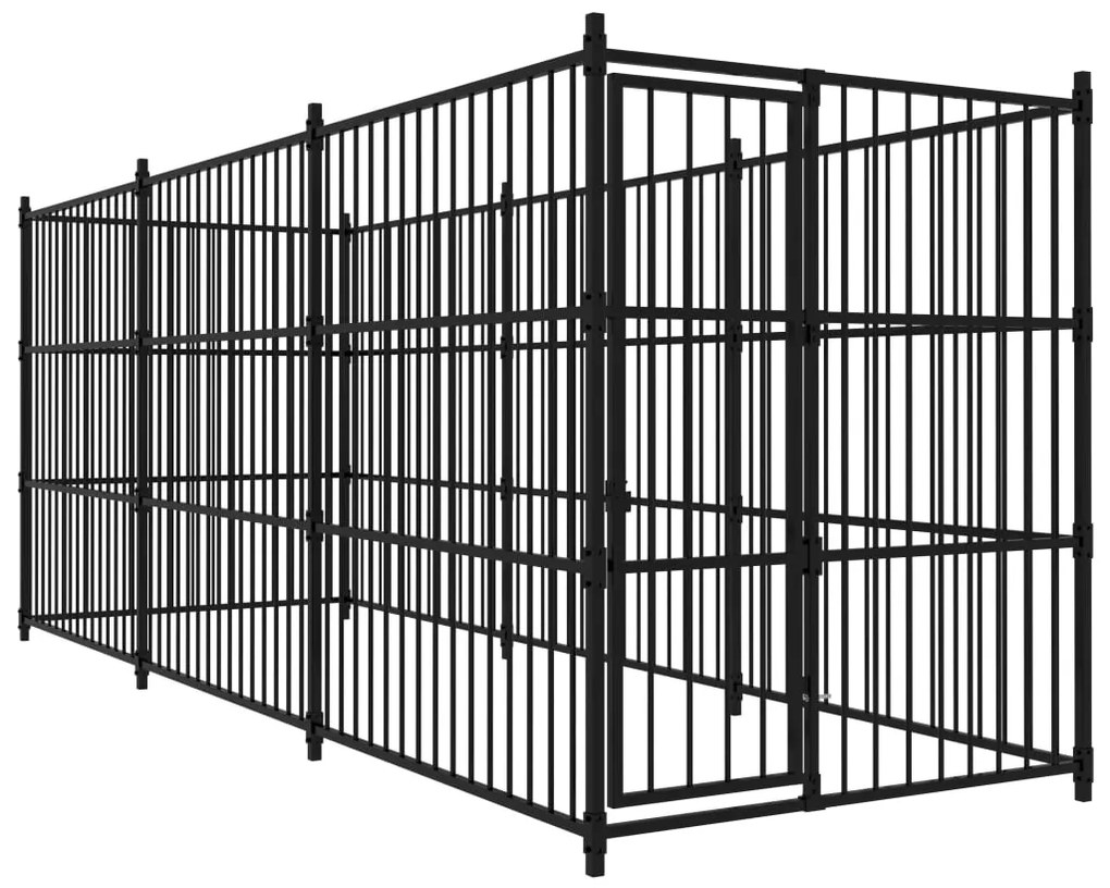 vidaXL Canil de exterior 450x150x185 cm