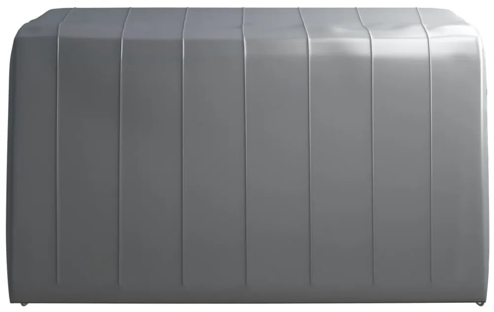Tenda de armazenamento 370x370 cm aço cinzento