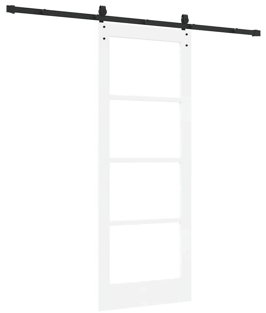 Porta Deslizante vidaXL com Conjunto de Ferragens 'ORKDAL'Branca 78x20