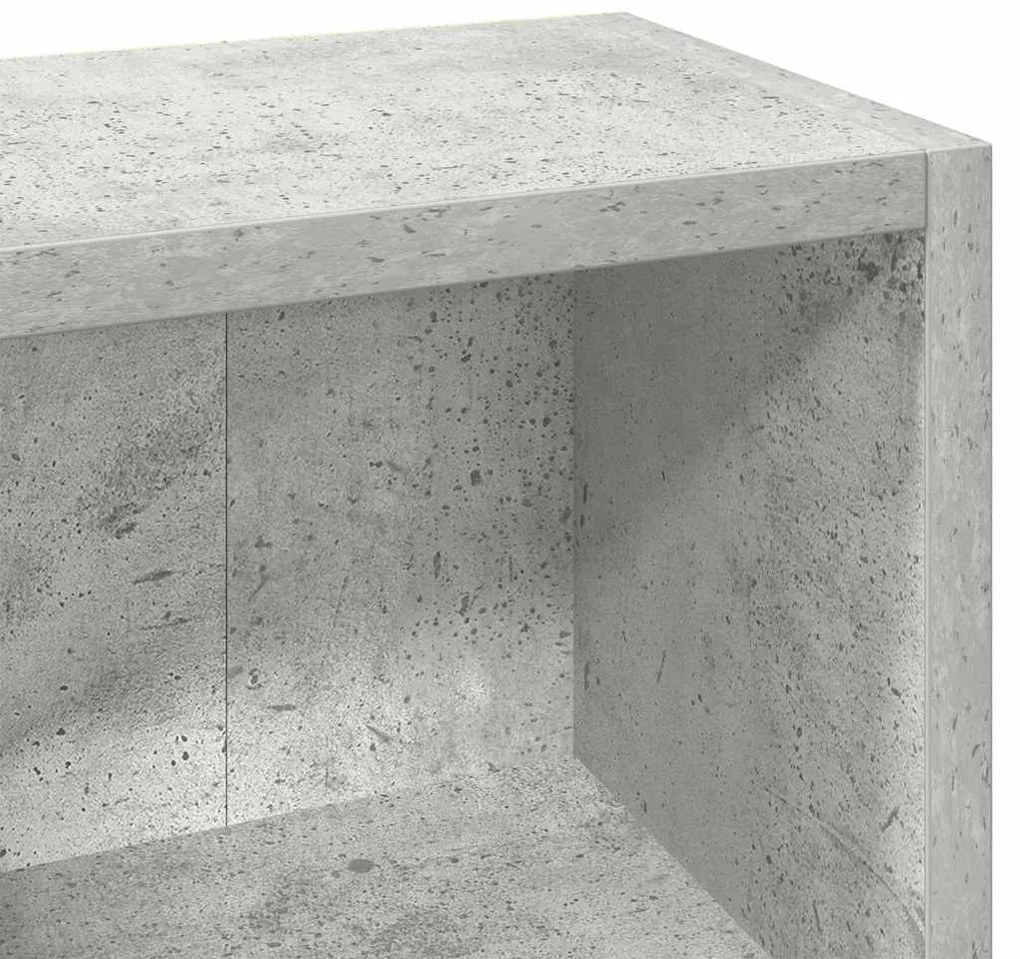 Armários CD 2 pcs 21x16x93,5cm contraplacado cinzento cimento