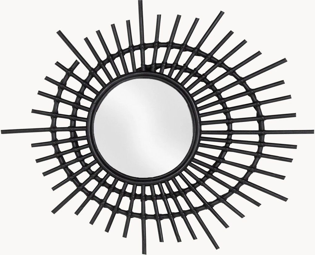 Espelho decorativo com moldura em vime Eye