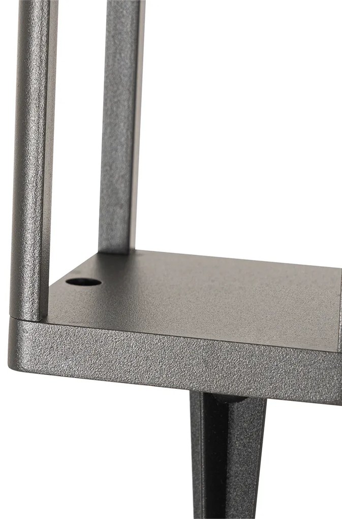 Candeeiro de pé para exterior cinzento escuro 40 cm com LED e luz regulável a energia solar - Sonne