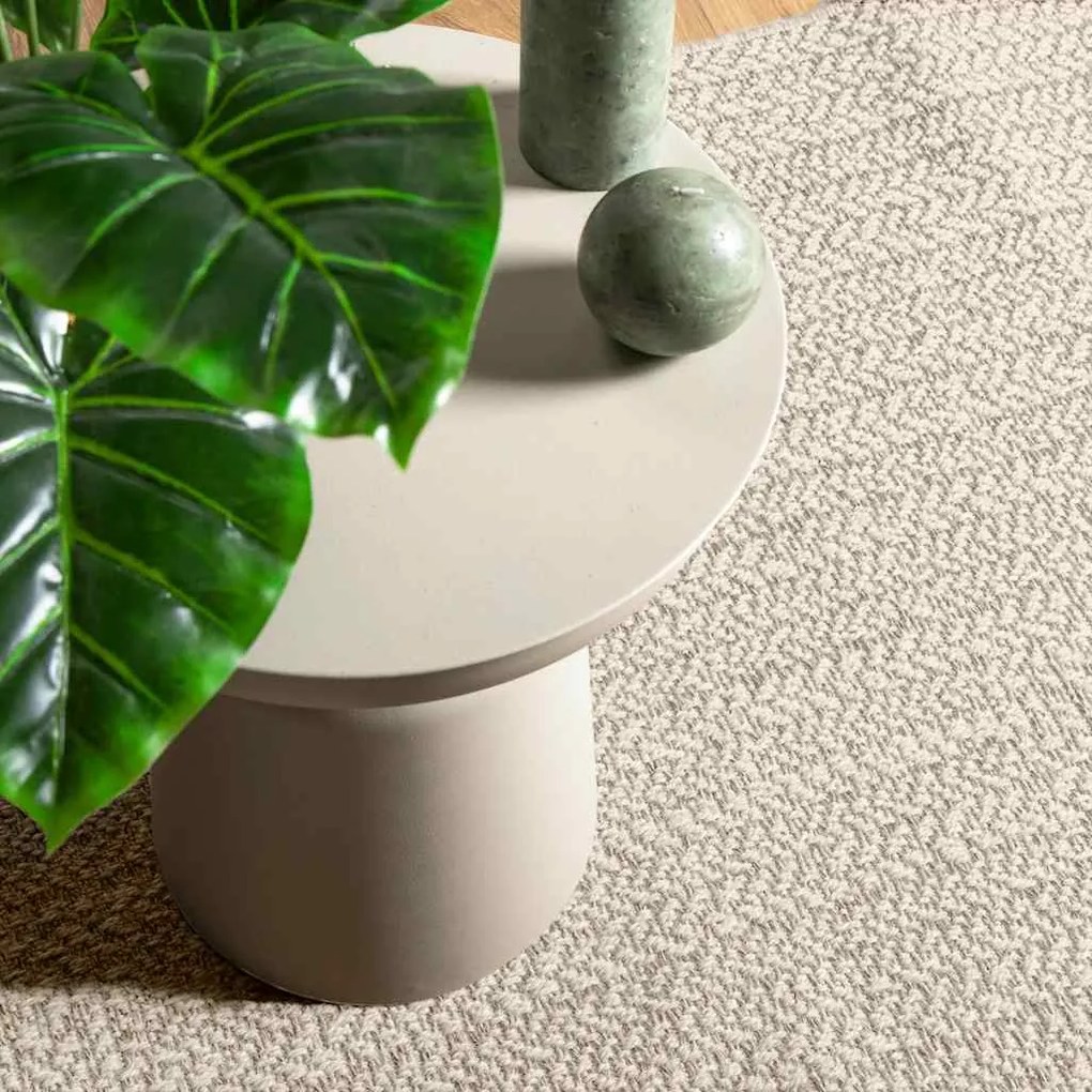 Tapete ZIZUR creme 120x170cm aspeto de juta interior e exterior