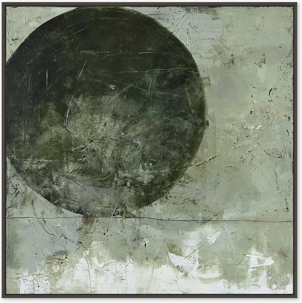 Quadro em tela emoldurado pintado à mão Light Ball