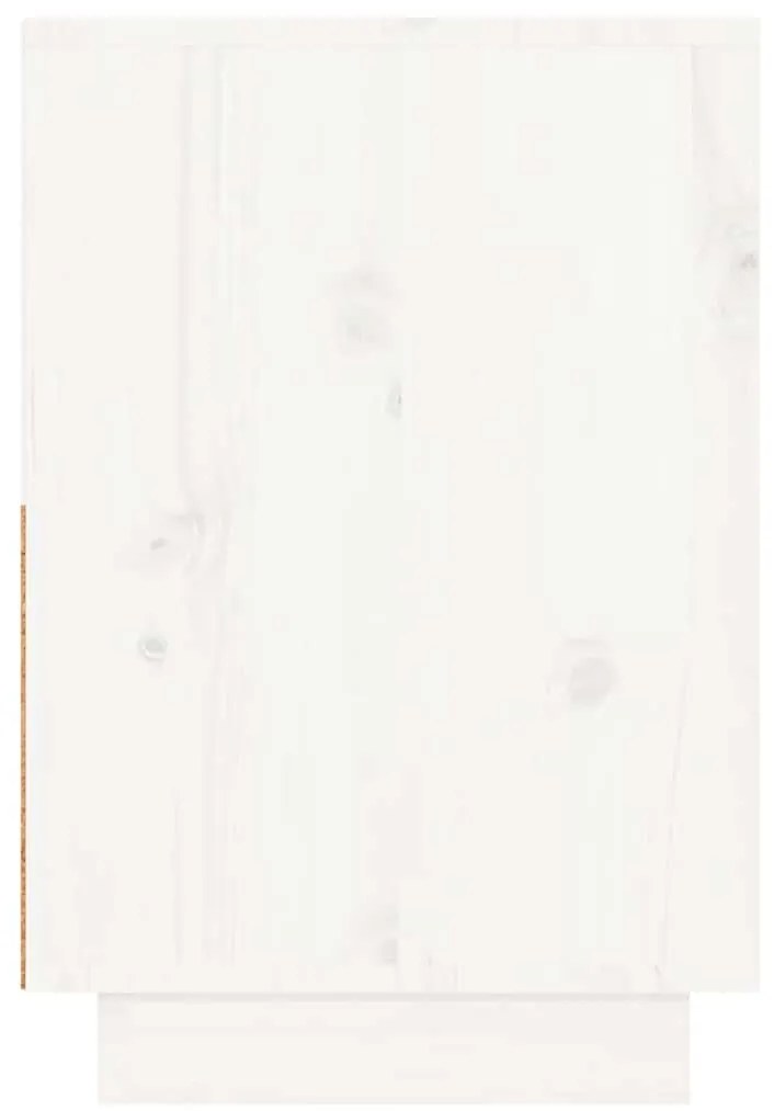 Mesas de cabeceira 2 pcs 60x34x51 cm pinho maciço branco