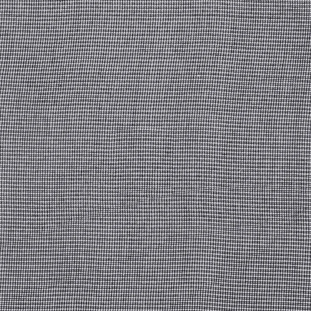 Cortinas de voile com aba 2 pcs preto