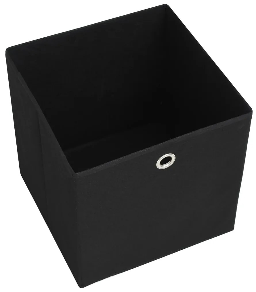 Caixas arrumação 4 pcs 28x28x28 cm tecido-não-tecido preto