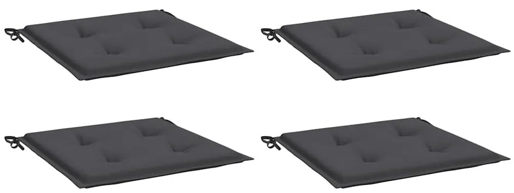 Almofadões p/ cadeiras jardim 4pcs 40x40x4 cm oxford antracite
