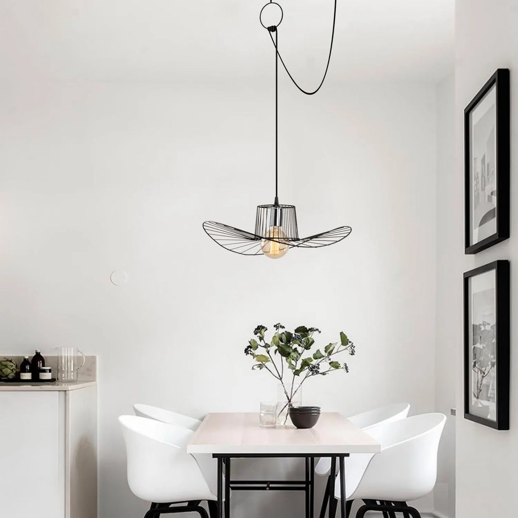 Candeeiro Tel – Preto – 108 x 15 cm