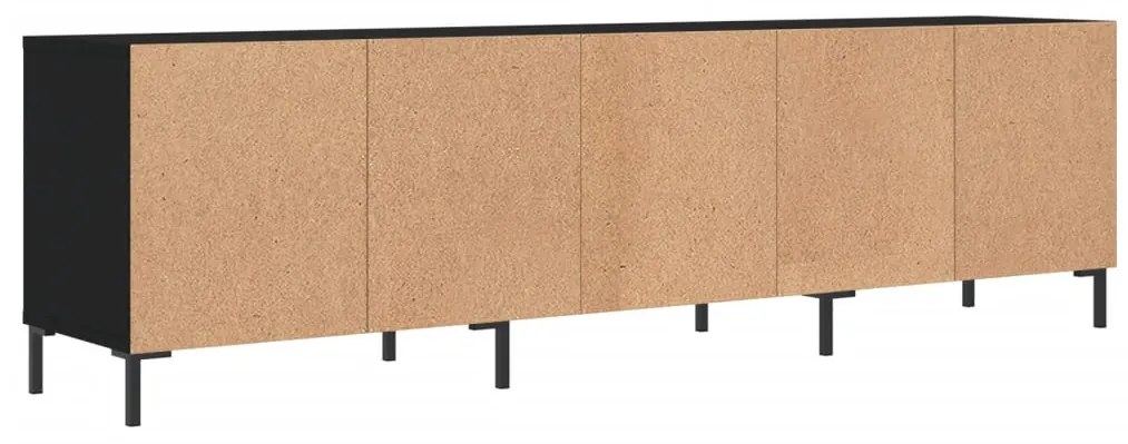 Móvel de TV 150x30x44,5 cm derivados de madeira preto