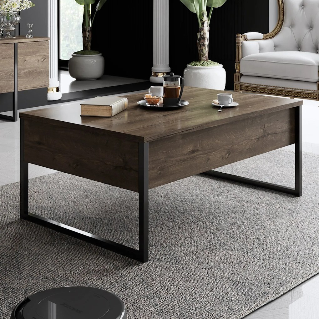 Sofá de 3 Lugares Rome – Preto – 215x90x70 cm