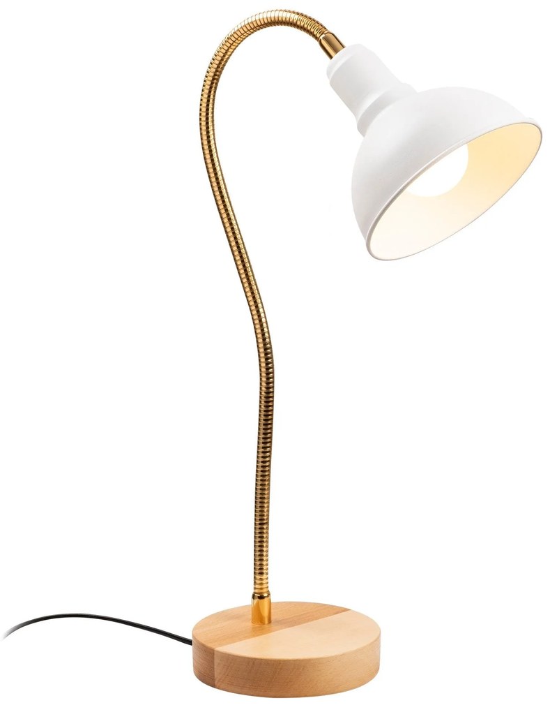 Candeeiro de Mesa Kumluca – Branco – 16x52 cm