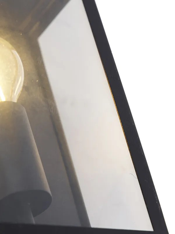 Candeeiro de parede exterior inteligente preto 25,5 cm com WiFi A60 IP44 - Rotterdam
