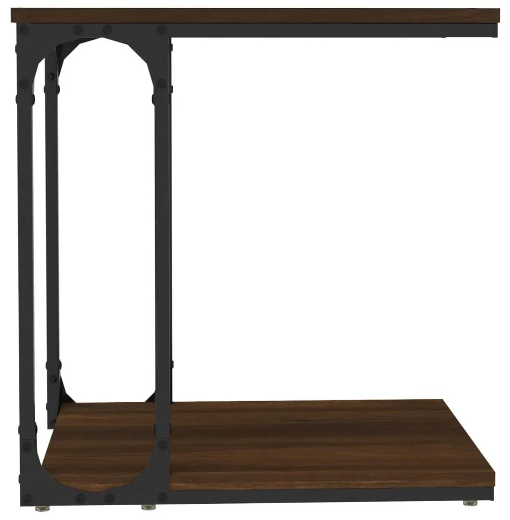 Mesa de apoio 50x35x52cm derivados de madeira carvalho castanho