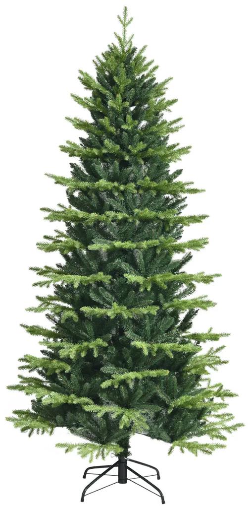 Árvore de Natal Artificial 180 cm Árvore de Natal Artificial Sem Luz Ramos de Árvore de Natal Artificial em PE Base de Metal PVC Árvore de Natal Cruza