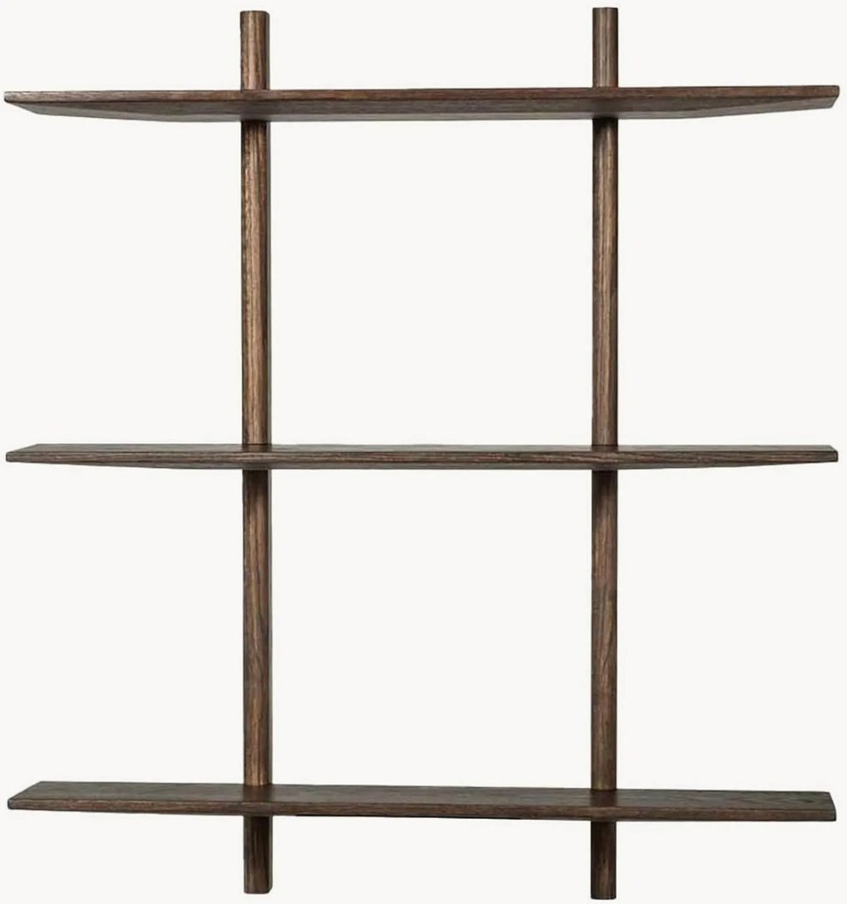 Estante de parede em madeira de carvalho Noir