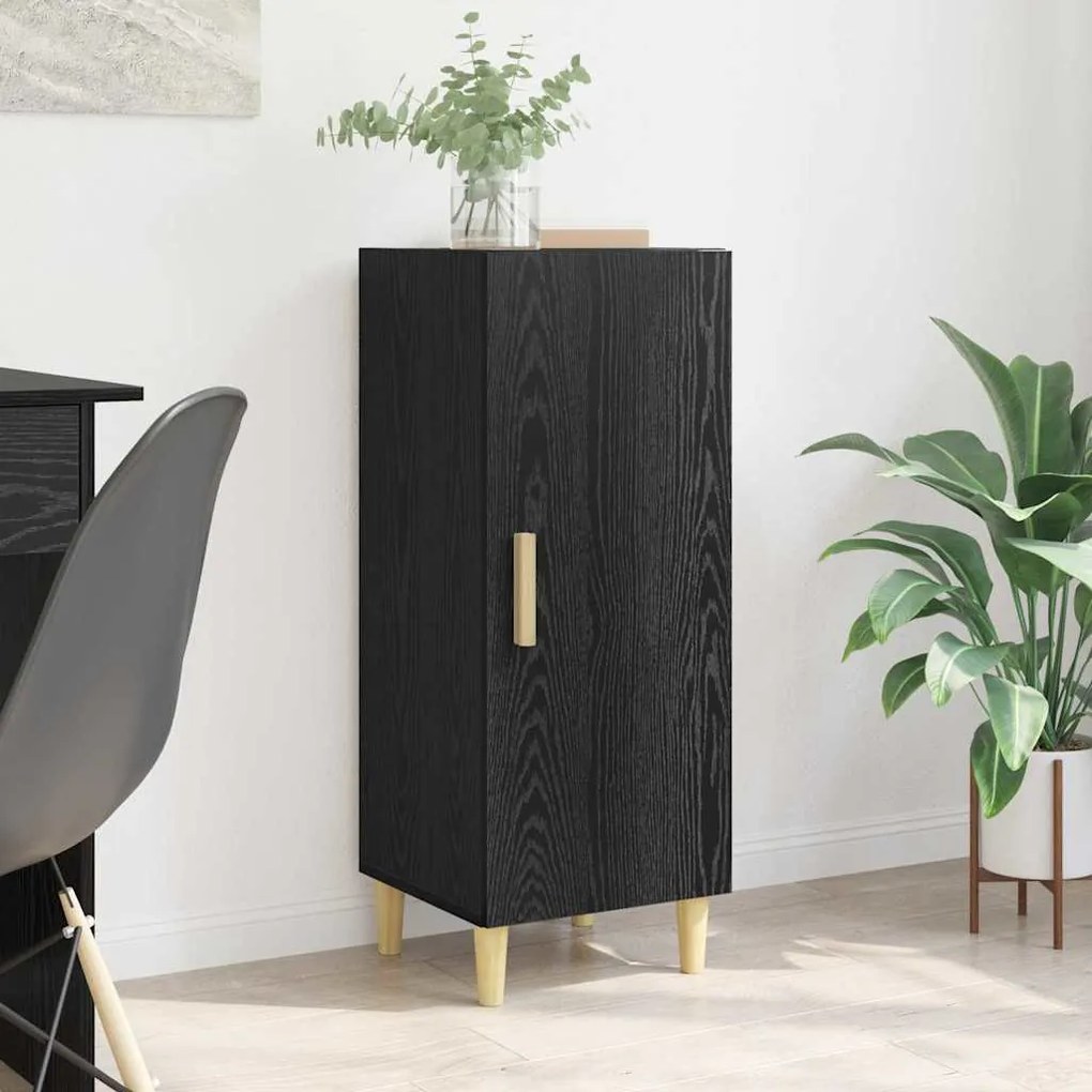 vidaXL Buffet Carvalho preto 34,5 x 34 x 90 cm Madeira processada
