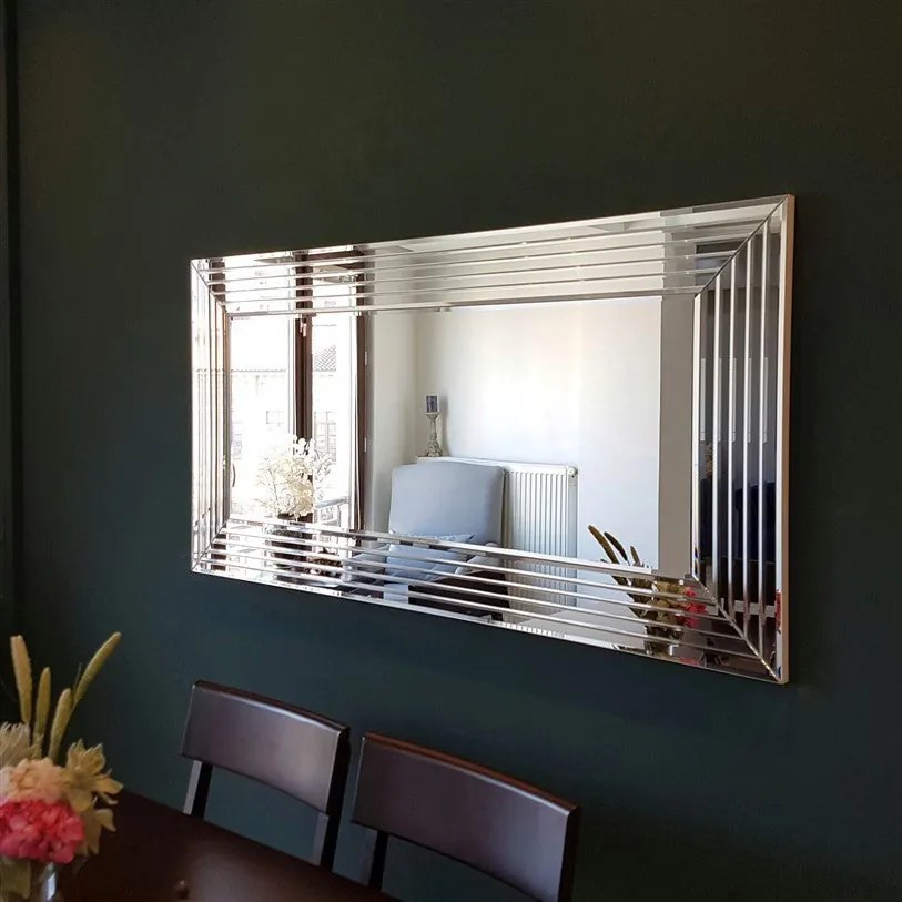 Espelho A305D – Prateado – 130 cm x 65 cm
