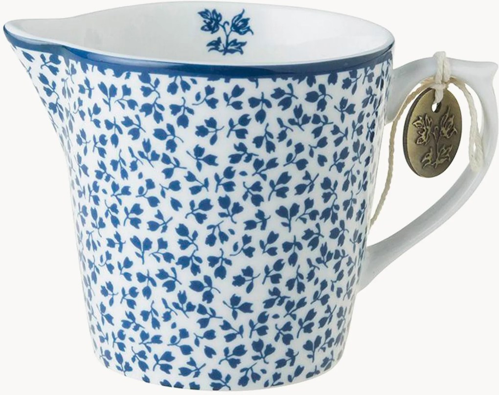 Jarros de leite em porcelana Floris, conjunto de 2