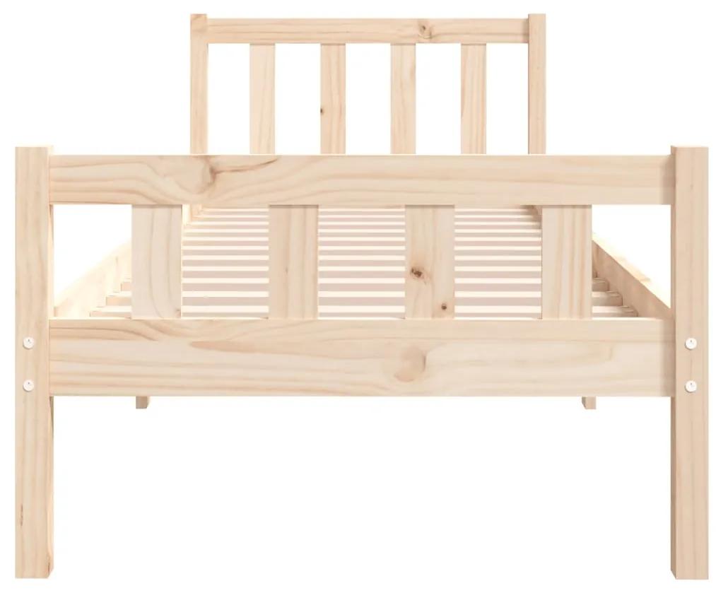 Estrutura de cama pequena solteiro 75x190 cm madeira maciça