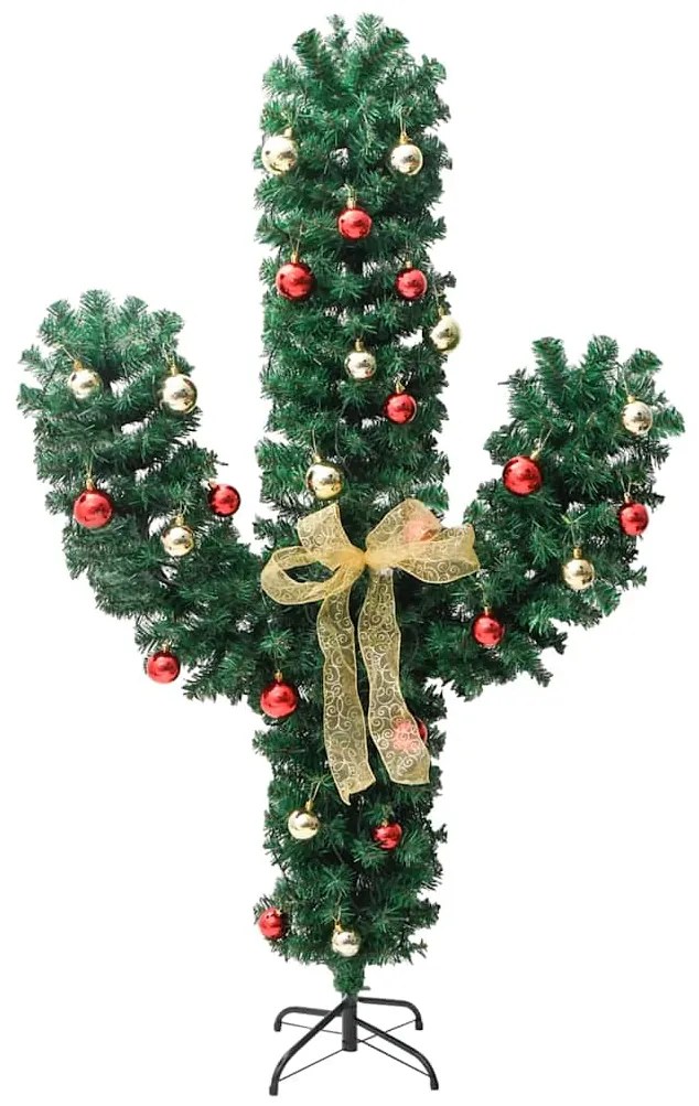 Cato de Natal com suporte e LEDs PVC 180 cm verde
