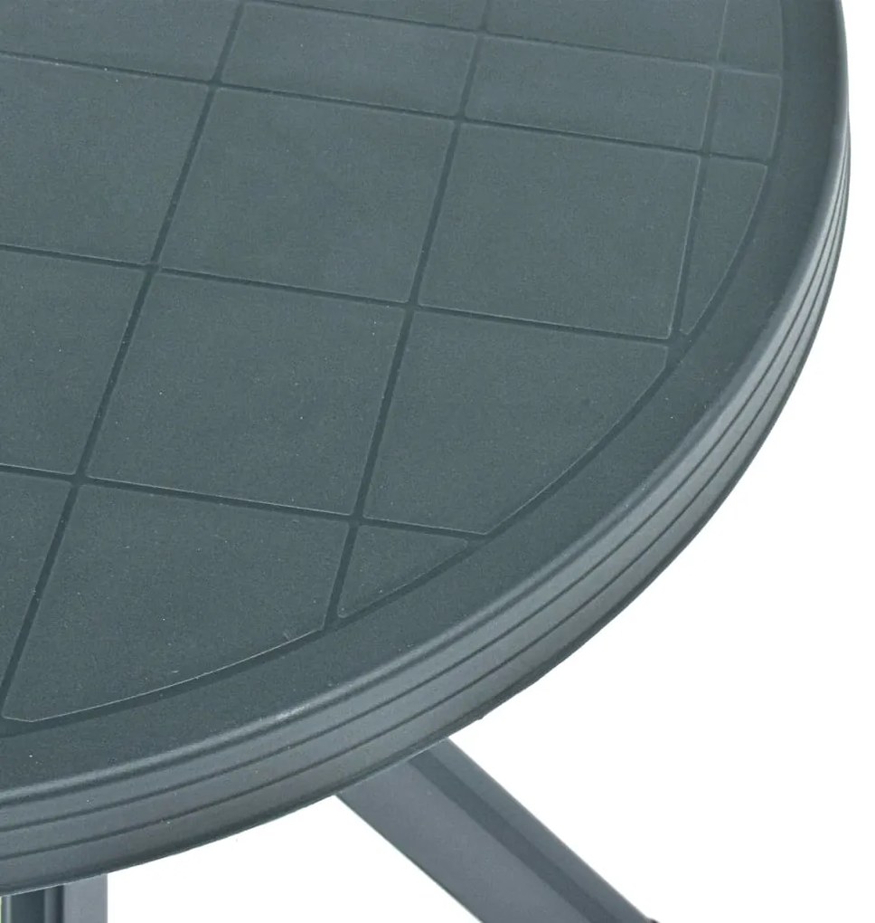 Mesa de bistrô Ø70 cm plástico verde