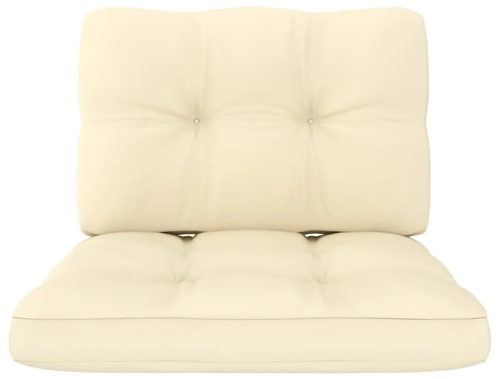 3 pcs conjunto lounge de jardim com almofadões pinho impregnado