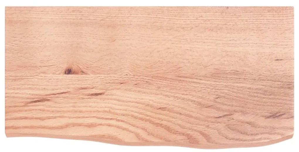 Prateleira de parede 60x30x2 cm carvalho tratado castanho-claro