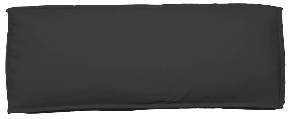 Conjunto de Almofadas de Palete 2 Peças Preto Tecido Oxford